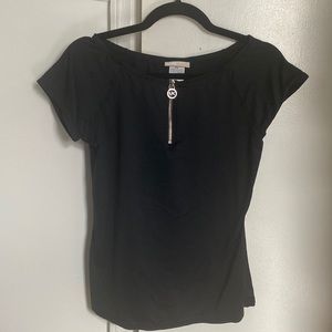 Michael Kors stretch shirt black